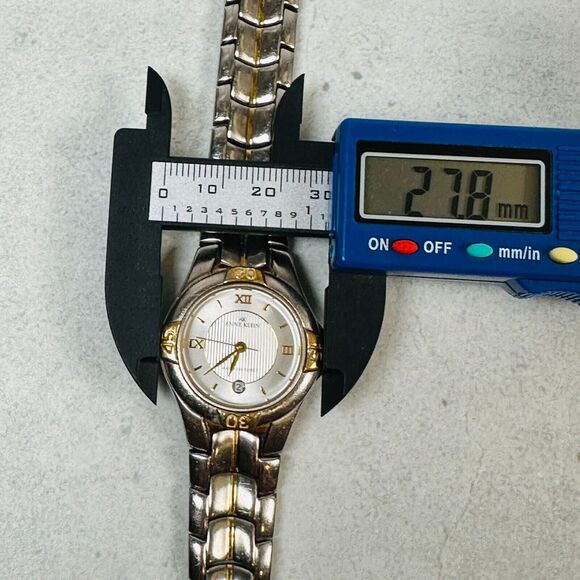 Anne Klein Watch 28mm Round Mixed Tone Date Classic Brand New Battery - Picture 12 of 13